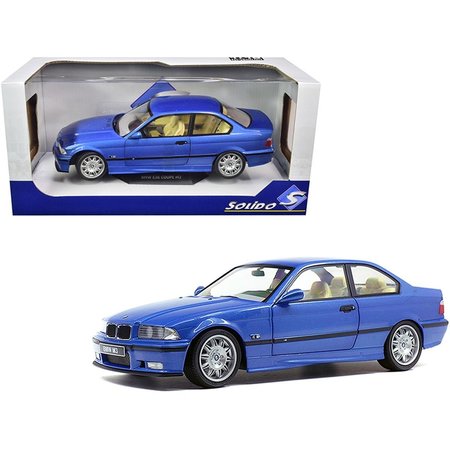 TOYS4.0 1990 BMW E30 M3 Blue Estoril Metallic 1 by 18 Diecast Model Car TO1543691